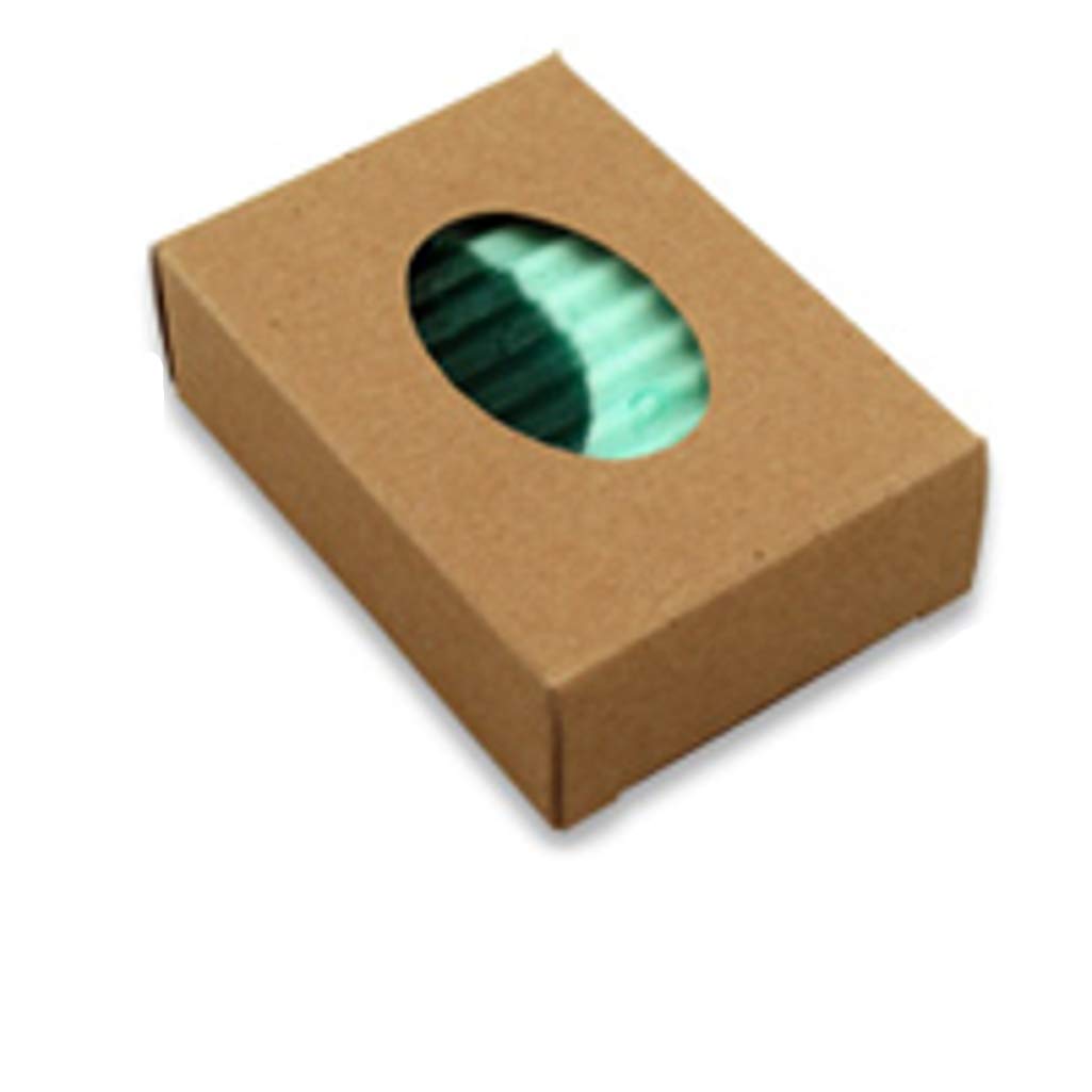 Oval Window Soap Boxes โ Kraft Recyclable Packaging for Handmade Soap, Elegant Artisan Packaging for Weddings, Boutiques, Craft Fairs โ 2 3/4" x 3 13/16" x 1 3/16" - 50 Pack
