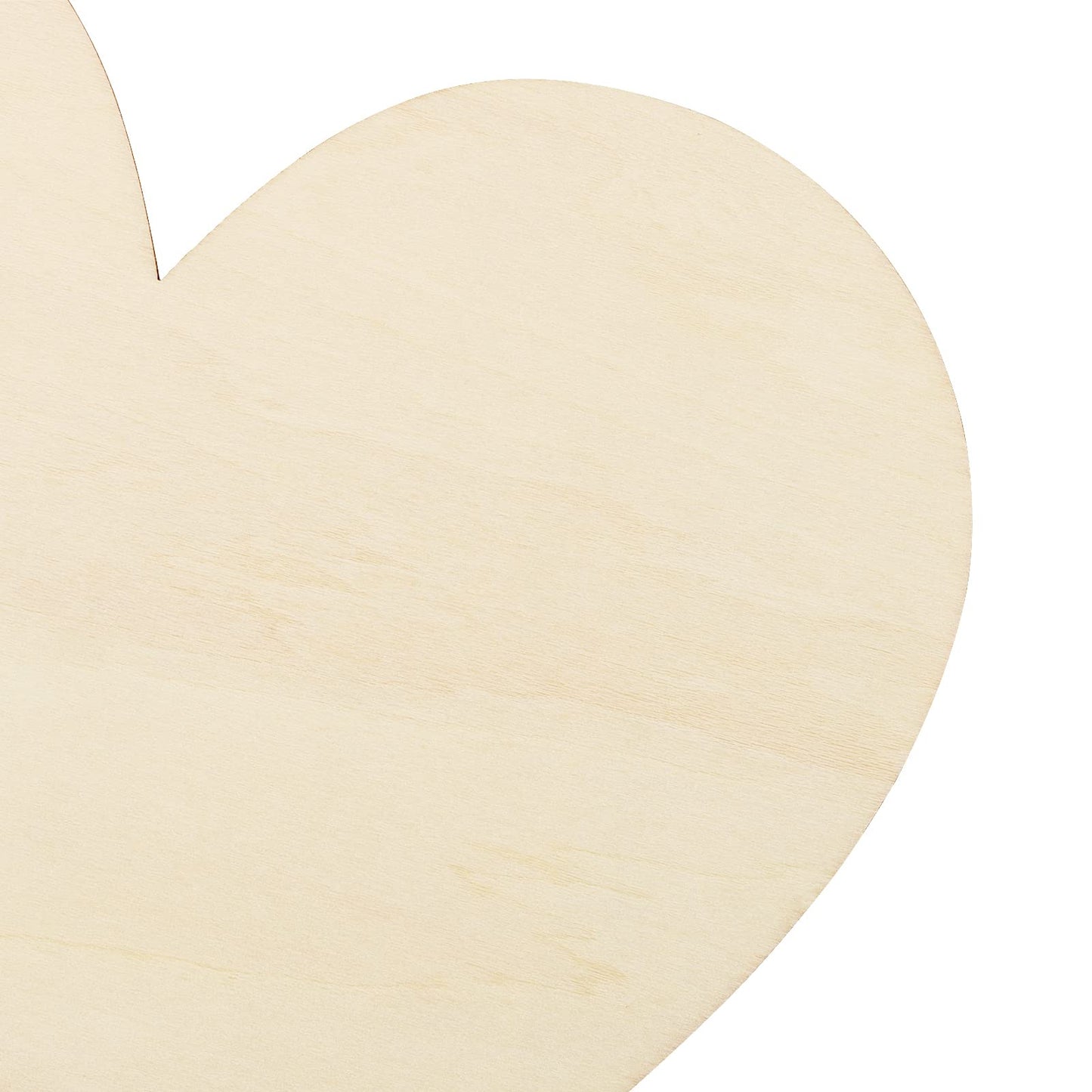 HOIGON 30 PCS 8 Inch Large Wooden Hearts, 1/8 Inch Thick Unfinished Wood Heart Cutouts, Blank Natural Wooden Heart Shape Slices for DIY Craft Embellishment, Wedding, Valentine, Decor