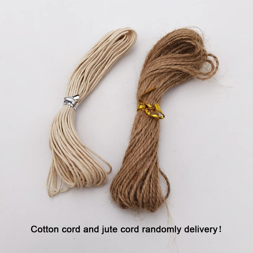 INSPIRELLE 4500pcs 6mm Natural Wood Beads Unfinished Round Wooden Loose Beads Wood Spacer Beads with 10M Jute Twine for Craft Making Home Decoration