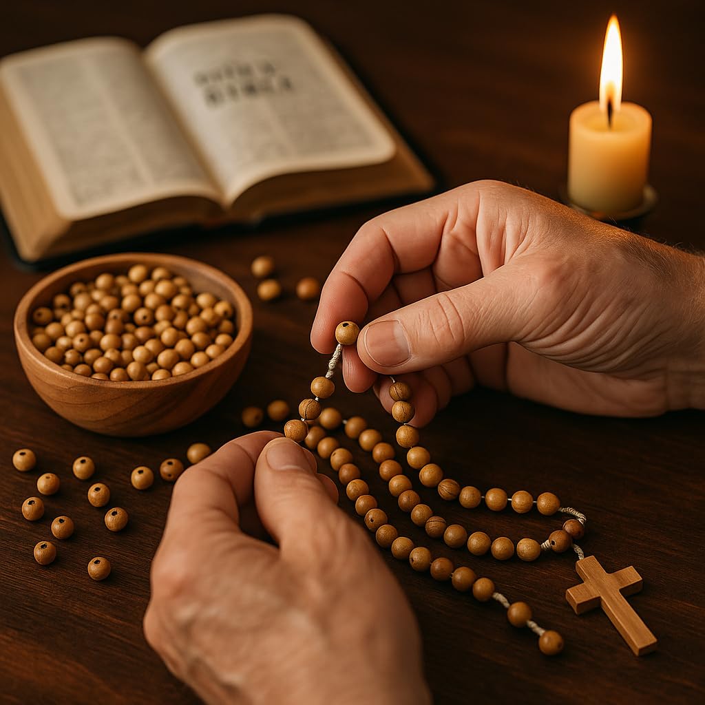 ZULUF 10mm Round Olive Wood Holy Land Brown Beads for Bracelets (60pcs) 10mm Beads for Jewelry Making Rosary Craft Supplies from Bethlehem Israel Palestine with Certificate BEAD009
