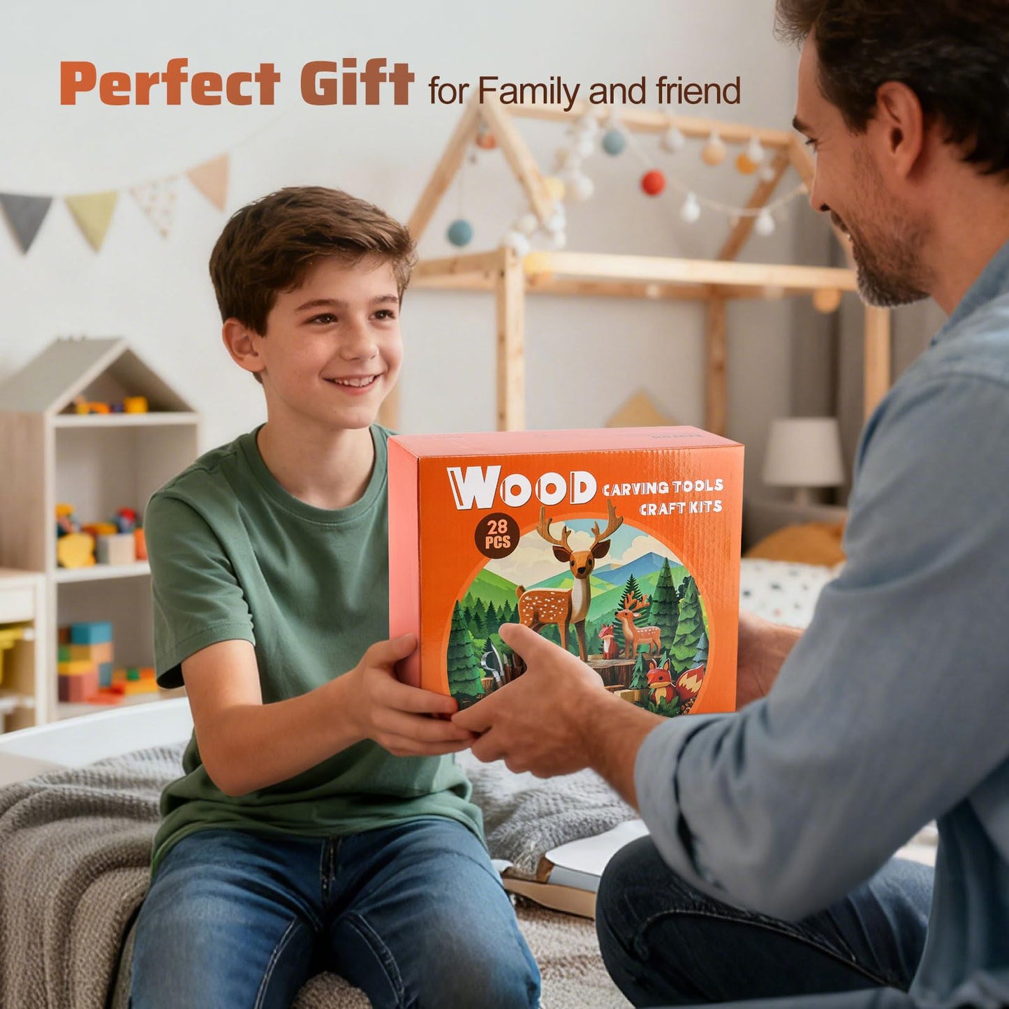 Wood Carving Kit for Beginners - Whittling Kit with Wood Blocks for Kids - Carving Tools for Beginners - Hobbies for Women and Men - Arts and Crafts for Adults - Gift for Girls and Boys