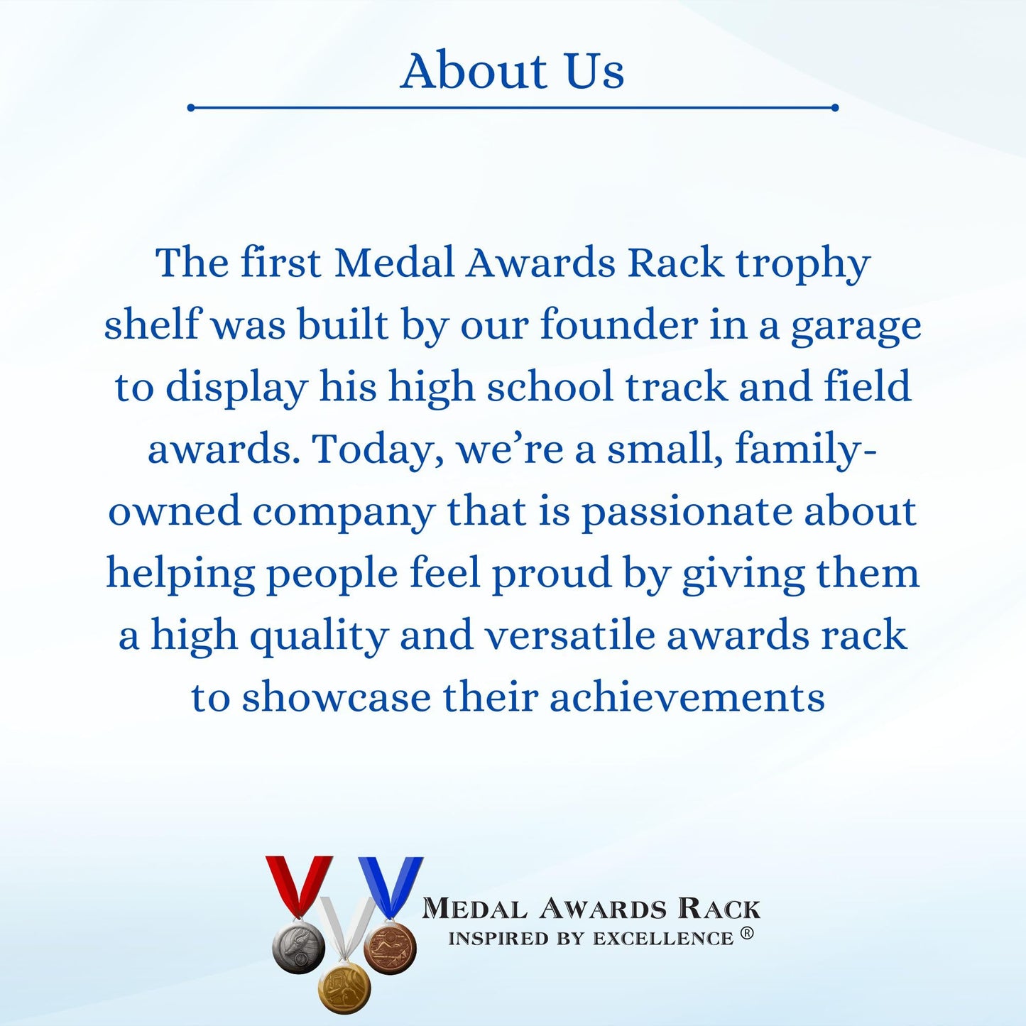 MedalAwardsRack Premier Medal Hanger Display Rack and Trophy Shelf for Gymnastics, Soccer, Basketball, Football, and More – 2, ft - White