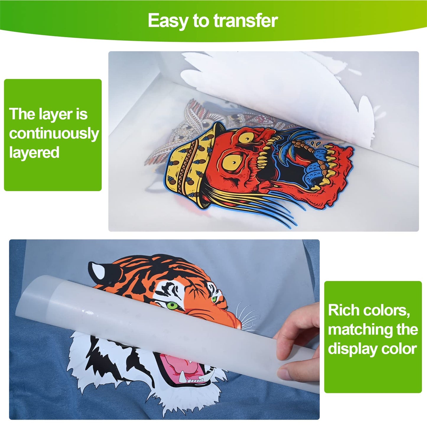 CenDale DTF Sublimation Kit - 30 Sheets A4 DTF Film for Sublimation Hack, 14oz DTF Powder White,DTF Transfer Starter Kit, Hot & Cold Peel DTF Transfer Film and Powder Kit for DTF & Sublimation Printer