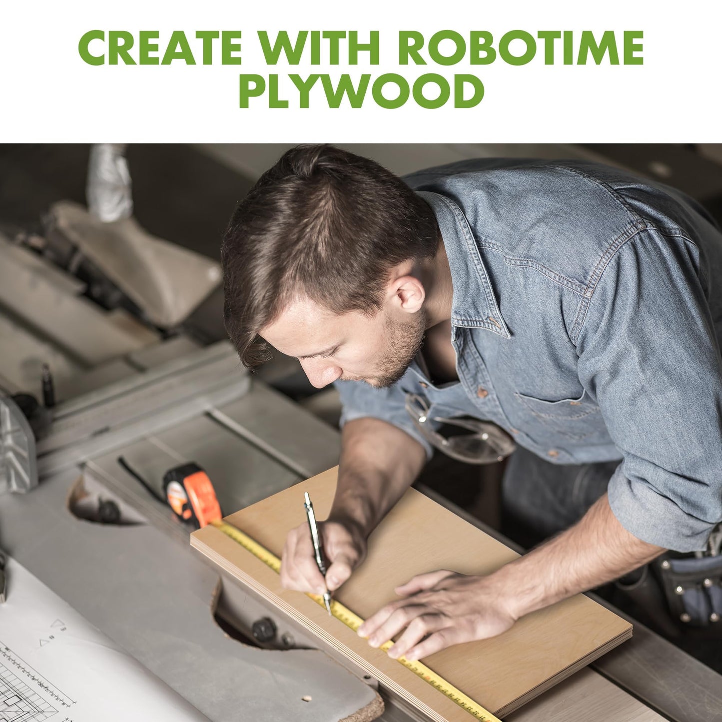 ROBOTIME 6-Pack Basswood Sheets 1/8" - 12 x 16 x 1/8 Inch - 3mm Plywood Sheets for Laser Cutting, Engraving & Wood Burning (Pyrography) - Thin Unfinished Wood Boards for Craft