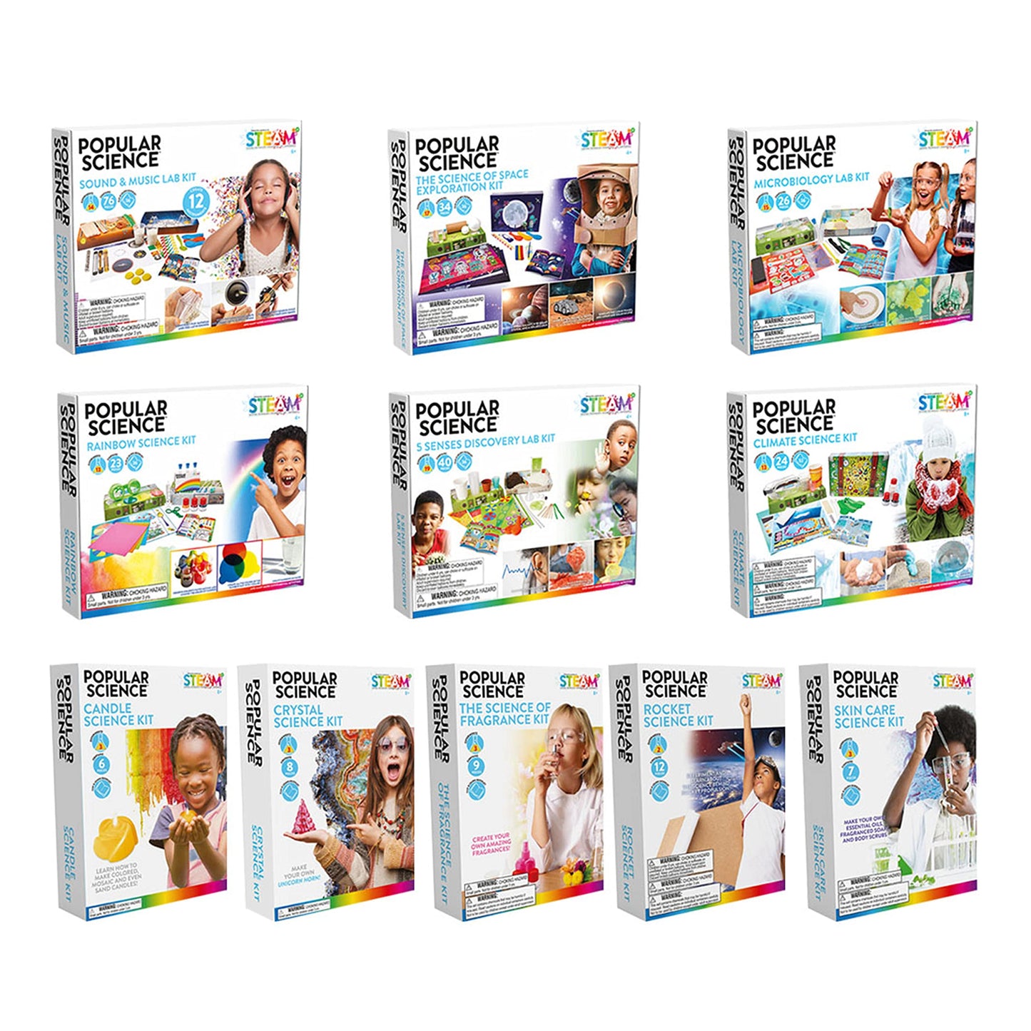 POPULAR SCIENCE Crystal Science Kit for Kids Ages 8 Years + | STEM Science Toys and Gifts for Educational and Fun Experiments |Science Kits Designed for Children and Suitable for All The Family