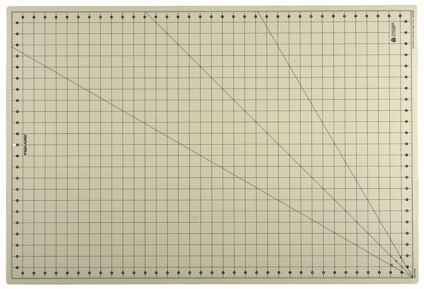 Fiskars Self Healing Eco Cutting Mat with Grid for Sewing, Quilting, and Crafts - 24" x 36” Grid