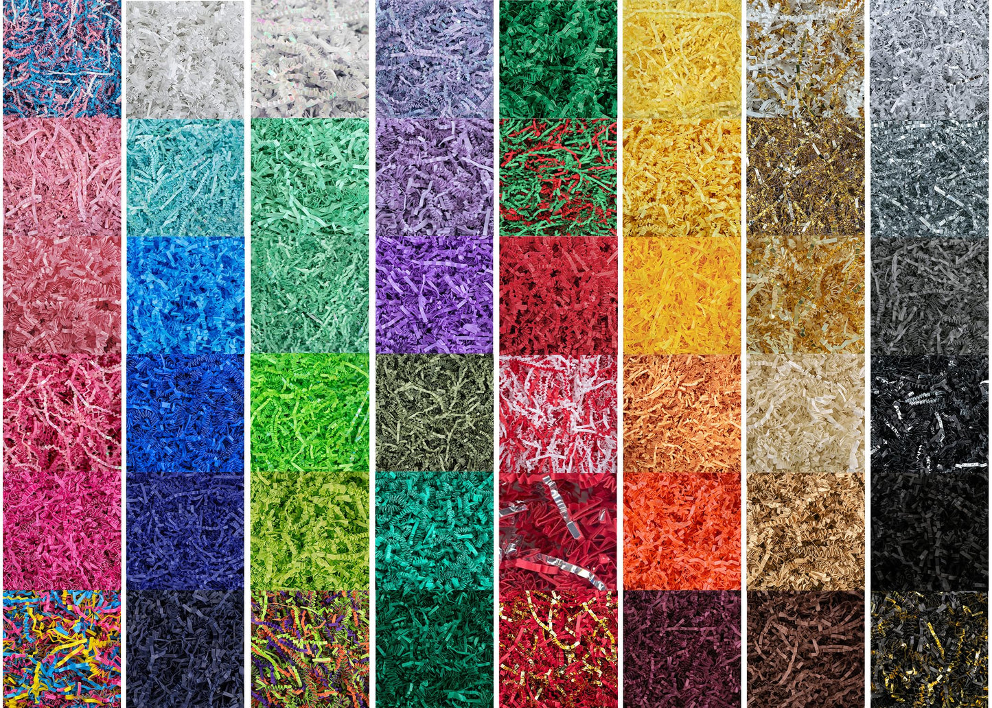 MagicWater Supply - 1 LB - White & Gold - Crinkle Cut Paper Shred Filler great for Gift Wrapping, Basket Filling, Birthdays, Weddings, Anniversaries
