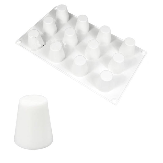 mostsom Cylinder Cup Shape Mousse Cake Mold For Making Chocolate Muffin Ice Shot Glass Mould Kitchen Baking Tool (A_ Small Cup)
