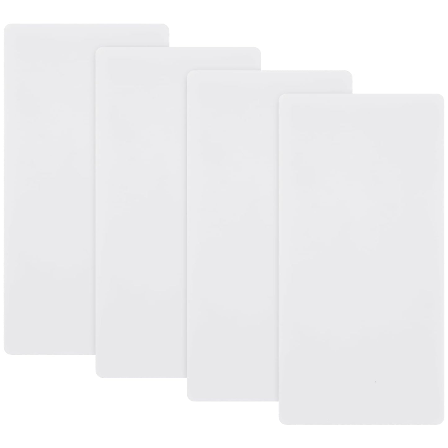 LemonRoad 4 Pack Plastic Cutting Mats 12" x 6" Translucent Cutting Board Sewing Mat Fabric Cutter Accessories for Sewing Supplies and Quilting Tools Fabric Quilting Crafts