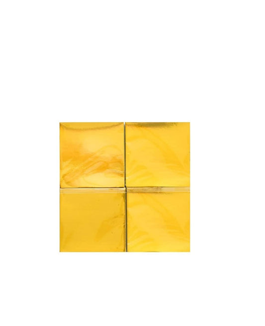 Yasutomo Fold'Ems Origami Paper, 3 X 3 inches, Gold Metallic Foil, 200 Sheets (4411)