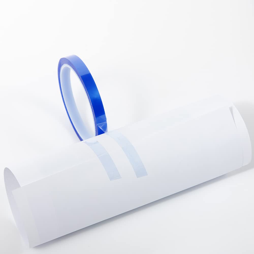 PYD Life 6 Rolls Sublimation Heat Crafts Tape 0.4 Inch x 108 Ft for Sublimation,Blue Thermal Tape Sublimation Heat Resistant Tape,Heat Transfer Tape,High Temp Tape Up to 480 ℉