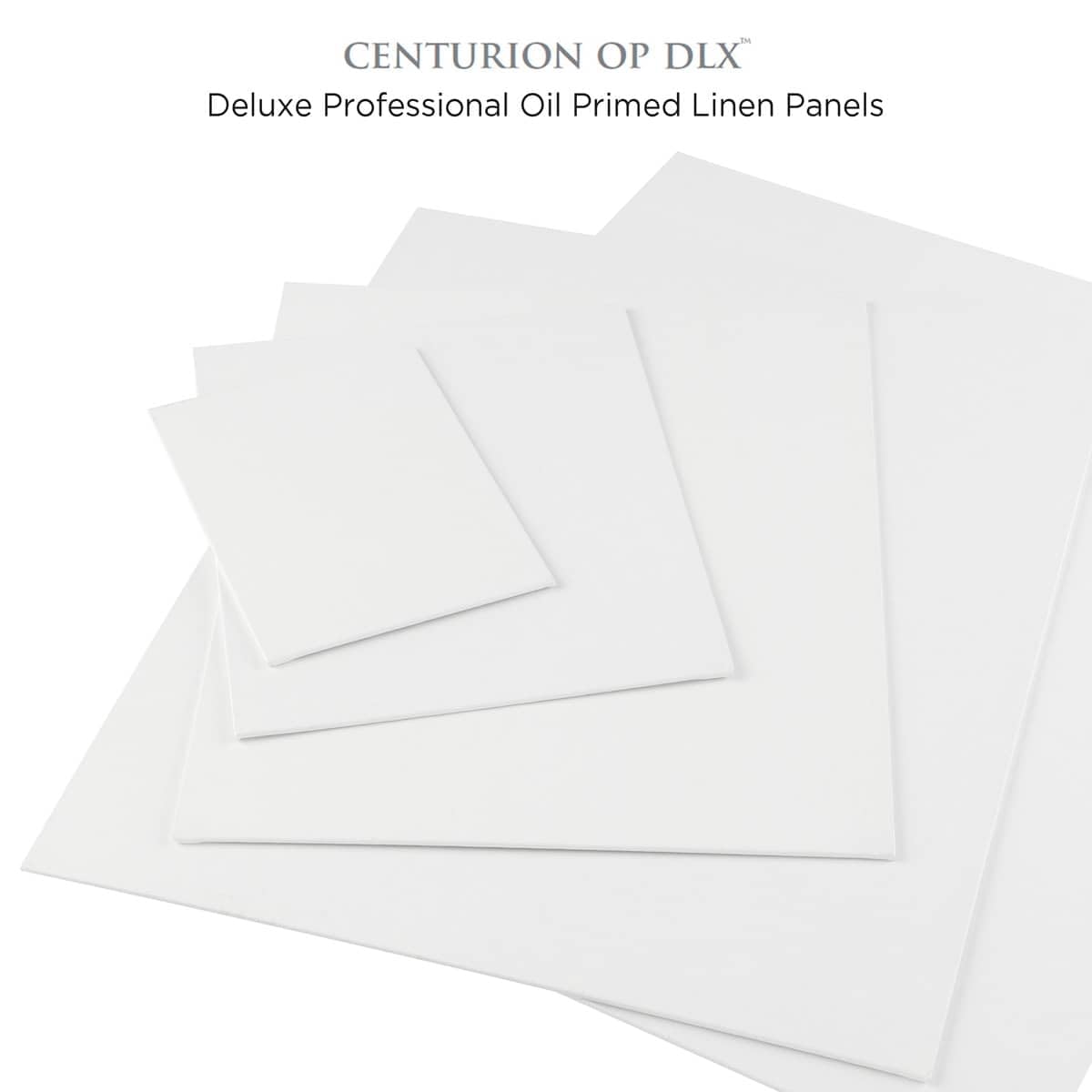 Centurion Deluxe Professional Oil Primed Linen Canvas Panels - 9"x12" - 6 Pack of Linen Canvases for Painting, Artwork and More