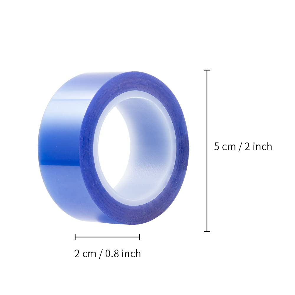 PYD Life 6 Rolls Heat Resistant Thermal Tape Blue 0.8 Inch x 52 Ft Sublimation Blanks Up to 250 C(480 F) for Sublimation Tumblers Mugs T-Shirts Print Heat Press