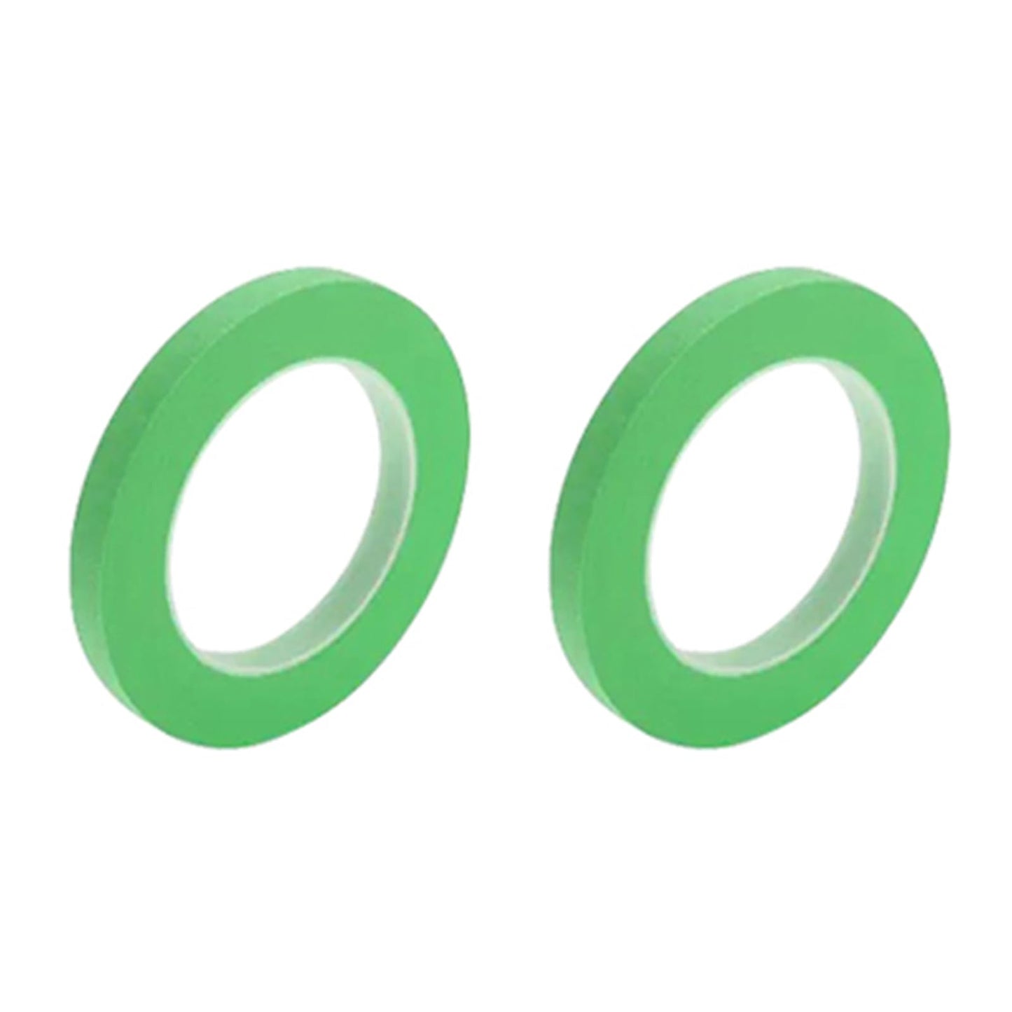 Edinstry 2pcs 0.5 Inch x 52.5 Yards Masking Tape, Easy Removal Painters Tape for Painting, Labeling & DIY Crafting, Crepe Paper, Medium Tack, Residue-Free, Green Decorative Tape