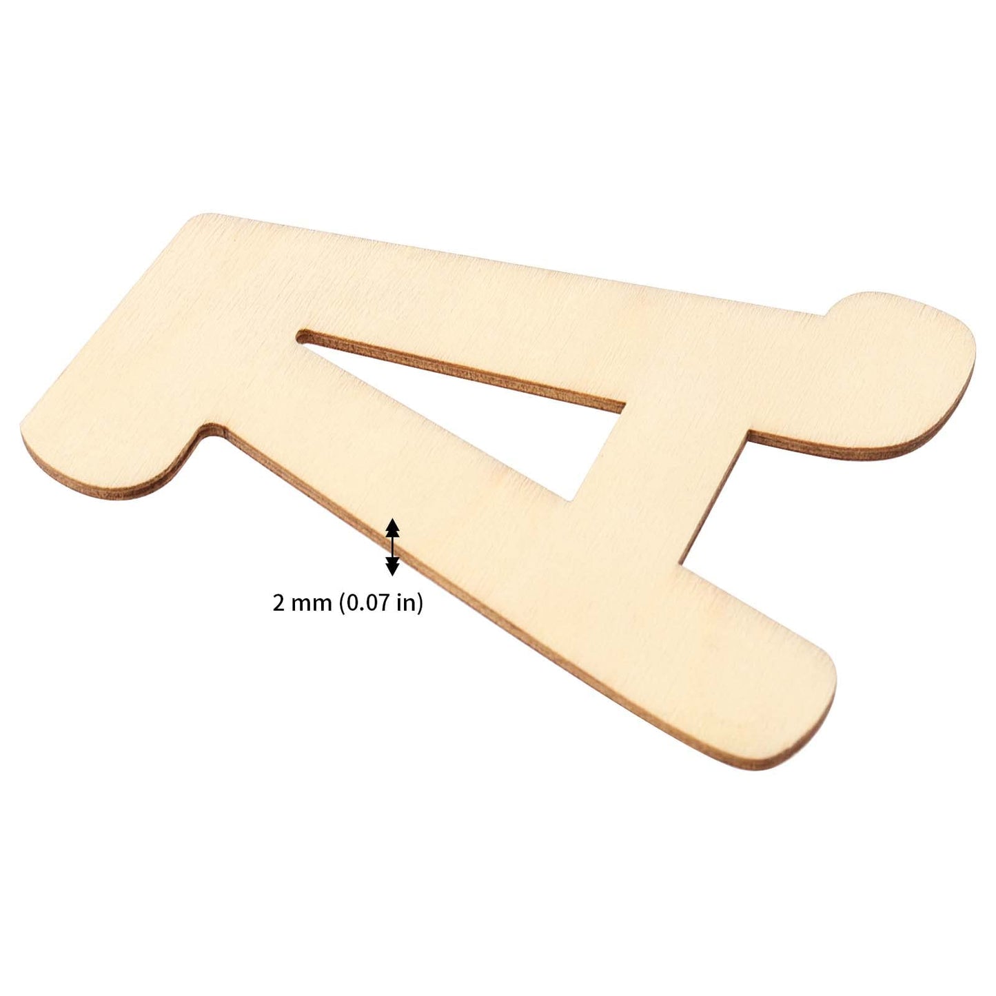 JAPCHET 104 Pieces 4 Inch Wood Wooden Letters, Unfinished Decorative Paintable Wood Craft Alphabet Cutout Capital Wooden Letters for Painting, Home Wall Door Decor, Crafts, DIY Project