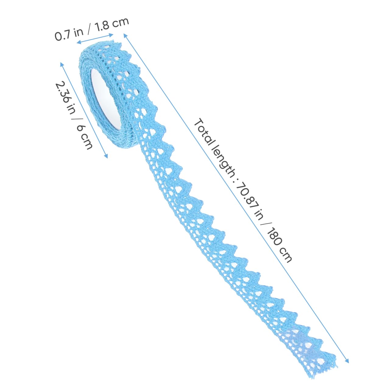 BESPORTBLE 5pcs Self-Adhesive Lace Tape, Cotton Washi Trim Stickers Masking Hollow Design Decorative Lace Ribbon for DIY Crafts, Scrapbooking, Card Making, Stationery Decoration