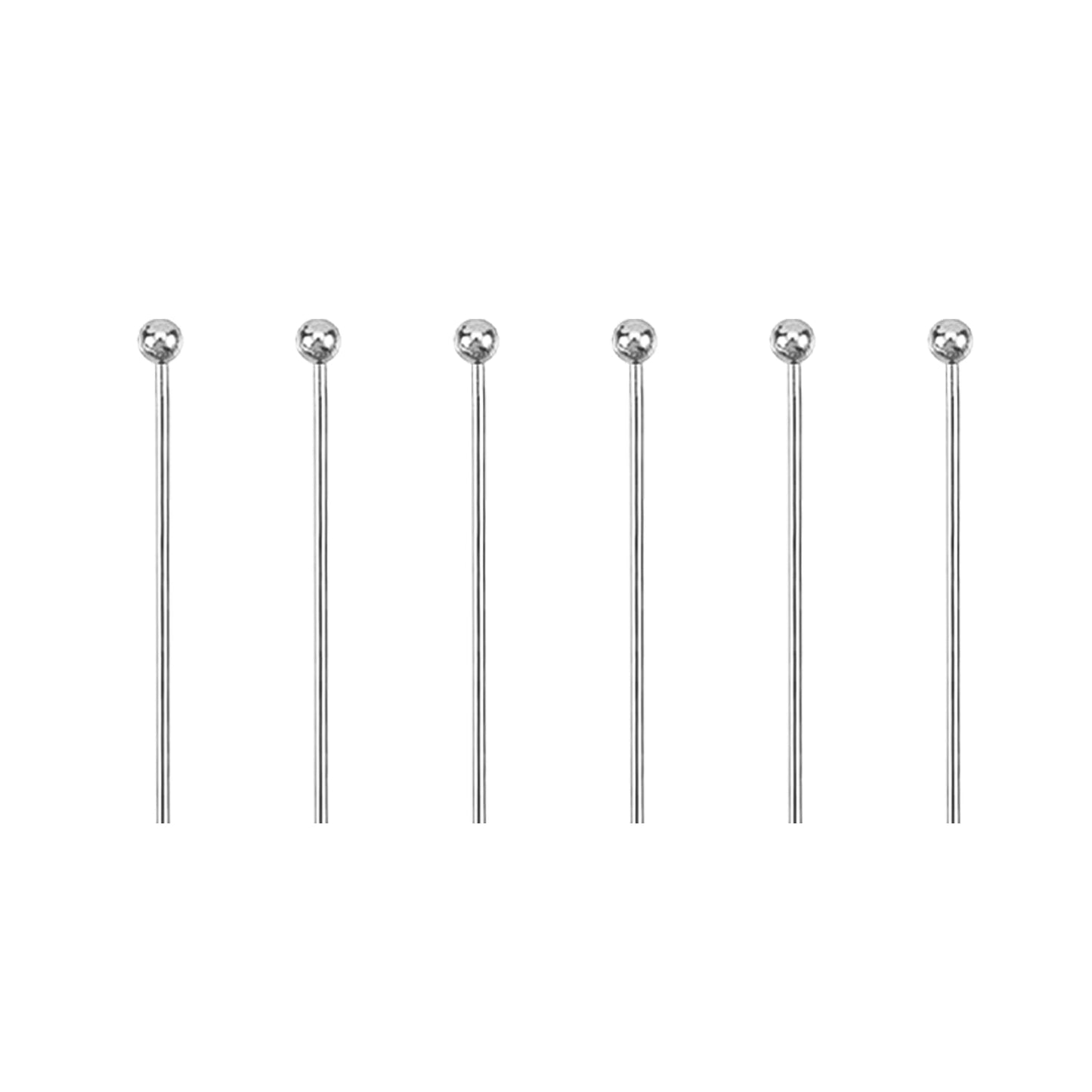 Mandala Crafts 1 Inch Stainless Steel Ball Head Pins for Jewelry Making Earring Making Supplies - 500 Jewelry Findings for Making Earrings DIY Bracelets Rosary Charms
