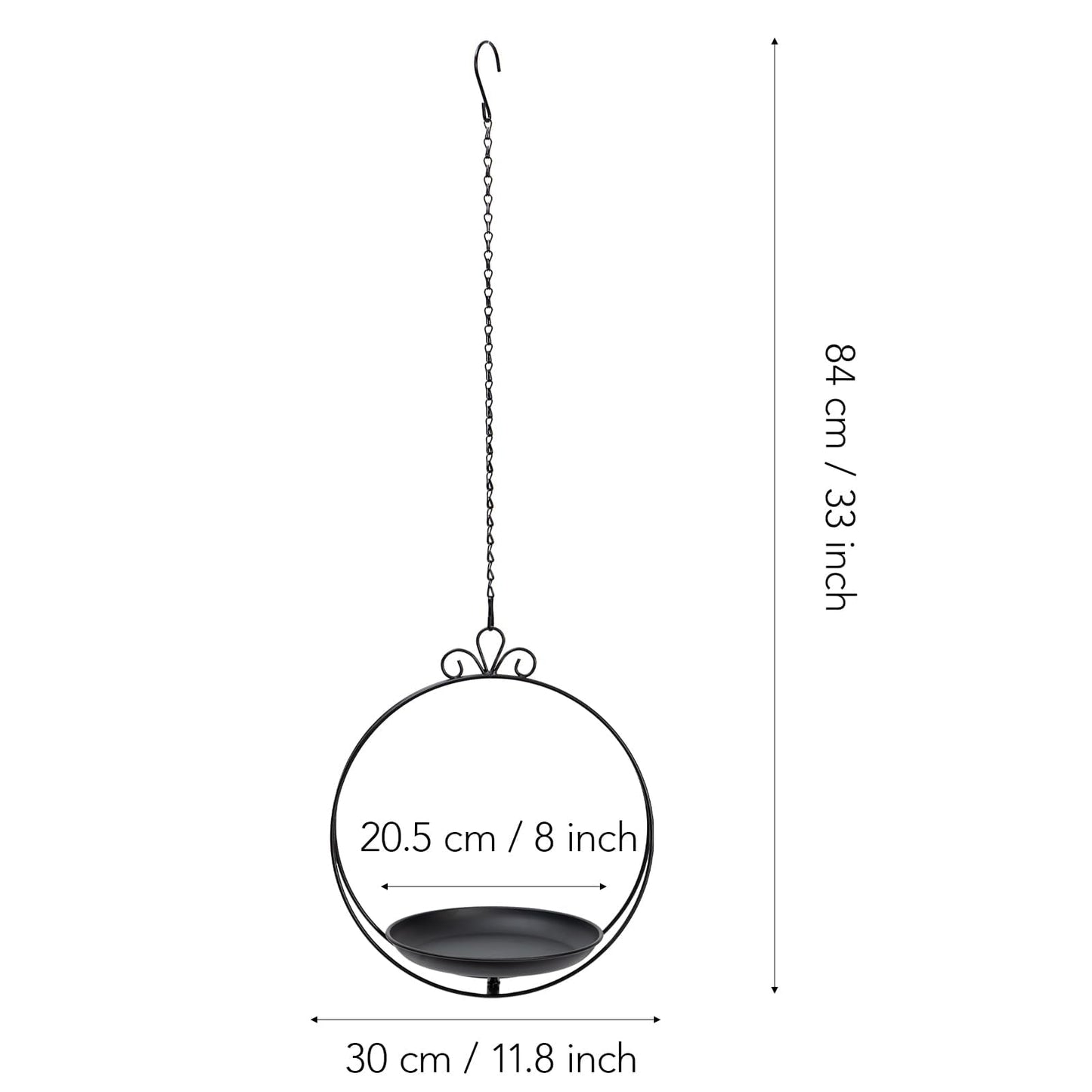 ZYUXUAN Hanging Planters for Indoor Plants, 2 Pack Metal Wall Ceiling Window Plant Hangers Kit with Trays and Chains for Succulents Pothos Herbs Balcony Patio Living Room