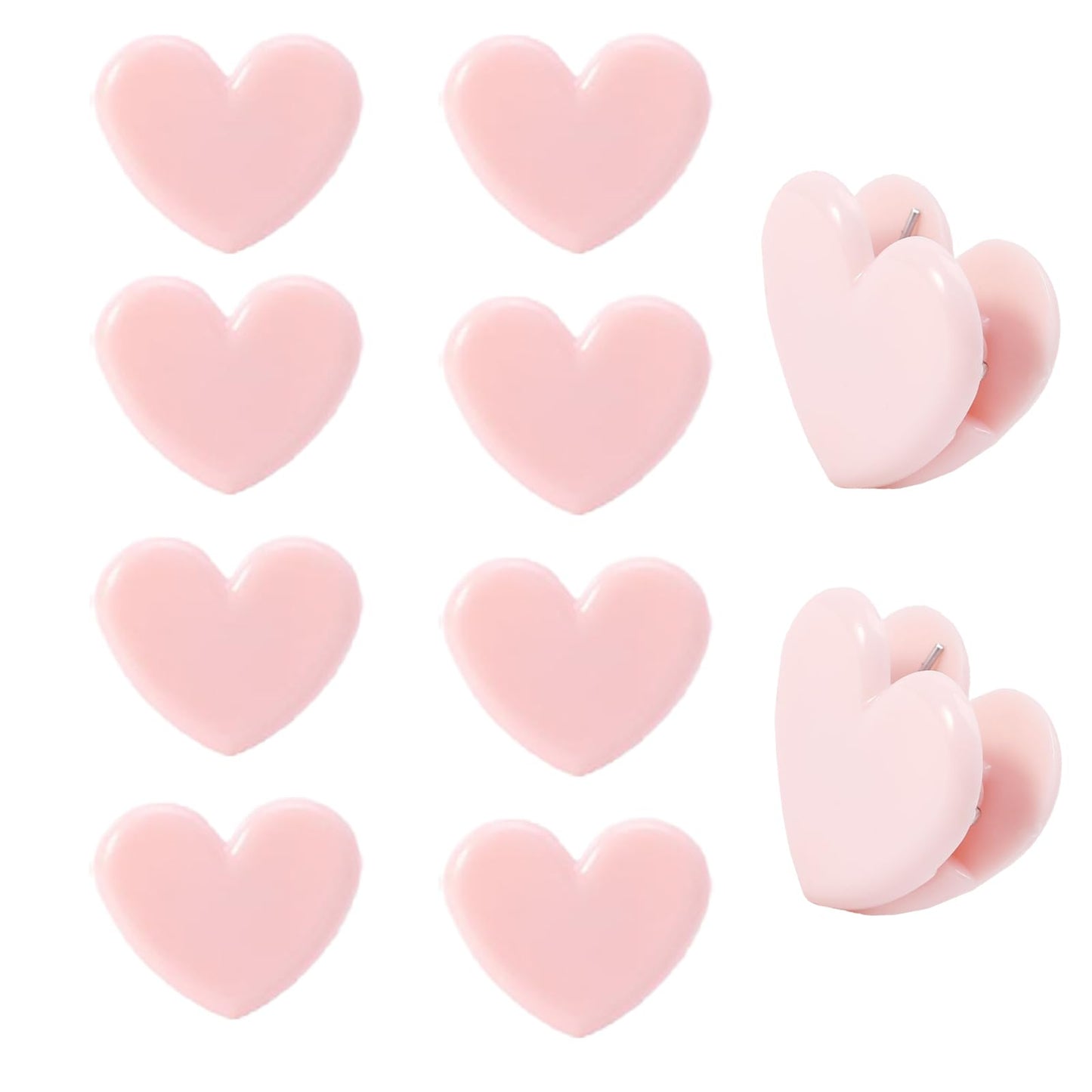 60pcs Heart Shaped Binder Clips,Mini Decorative Paper Clips,Paper and Bag Clips for Coffee Office Photo Picture Pages Holder