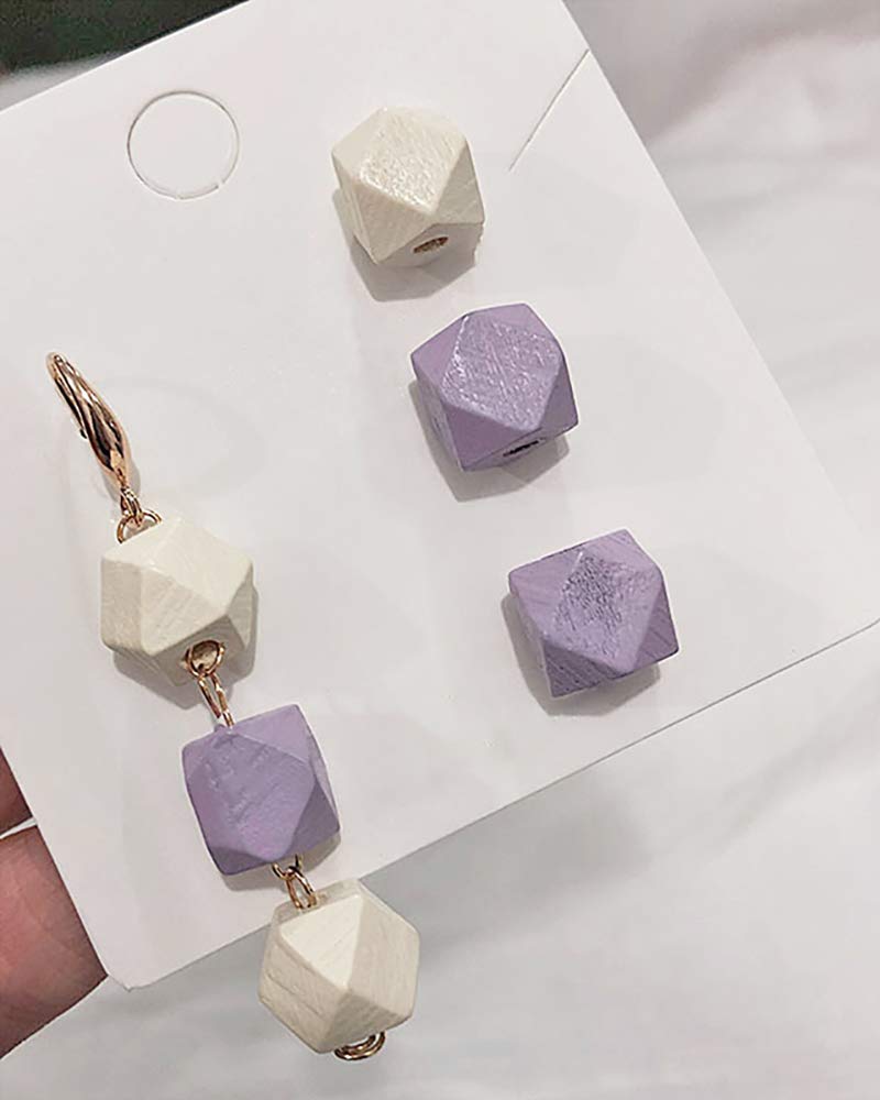 Penta Angel 100PCS 16mm/0.63" Unpainted Faceted Geometric Wood Beads Unfinished Natural Color Polygons Shape DIY Wooden Spacer Beads with 3.5mm Hole for Handmade Necklace(16mm)