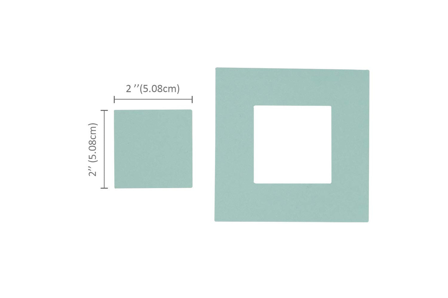 Bira Craft 2" x 2" Square Magnetic Punch - Anywhere, Everywhere, Window, Frame for Paper Crafting Scrapbooking