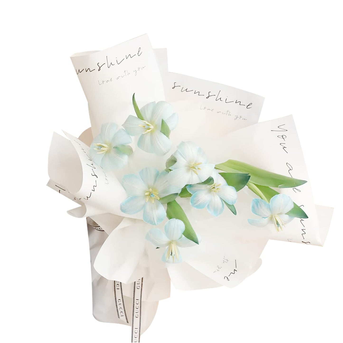 PENINSULA LOVE 20 Sheets Waterproof Flower Wrapping Paper Bouquet Packaging Paper 11.8 * 17.7 Inch Floral Wrap Gift Florist Supplies for Wedding Birthday DIY