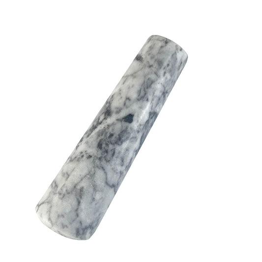 Marble Replacement Pestle only， 5.3 in (Only Pestle [Mortar is not Included]), Granite Pestle Replacement Light Gray White