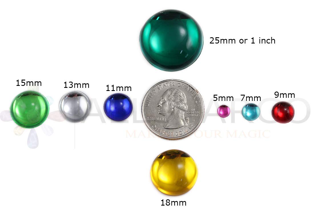 Allstarco KraftGenius 18mm Pearl (Molded) .PRL Round Flat Back Acrylic Cabochons Plastic Gems for Crafts Costume Embelishments Card Making Jewels Jewelry Making Cosplay Jewels - 30 Pieces