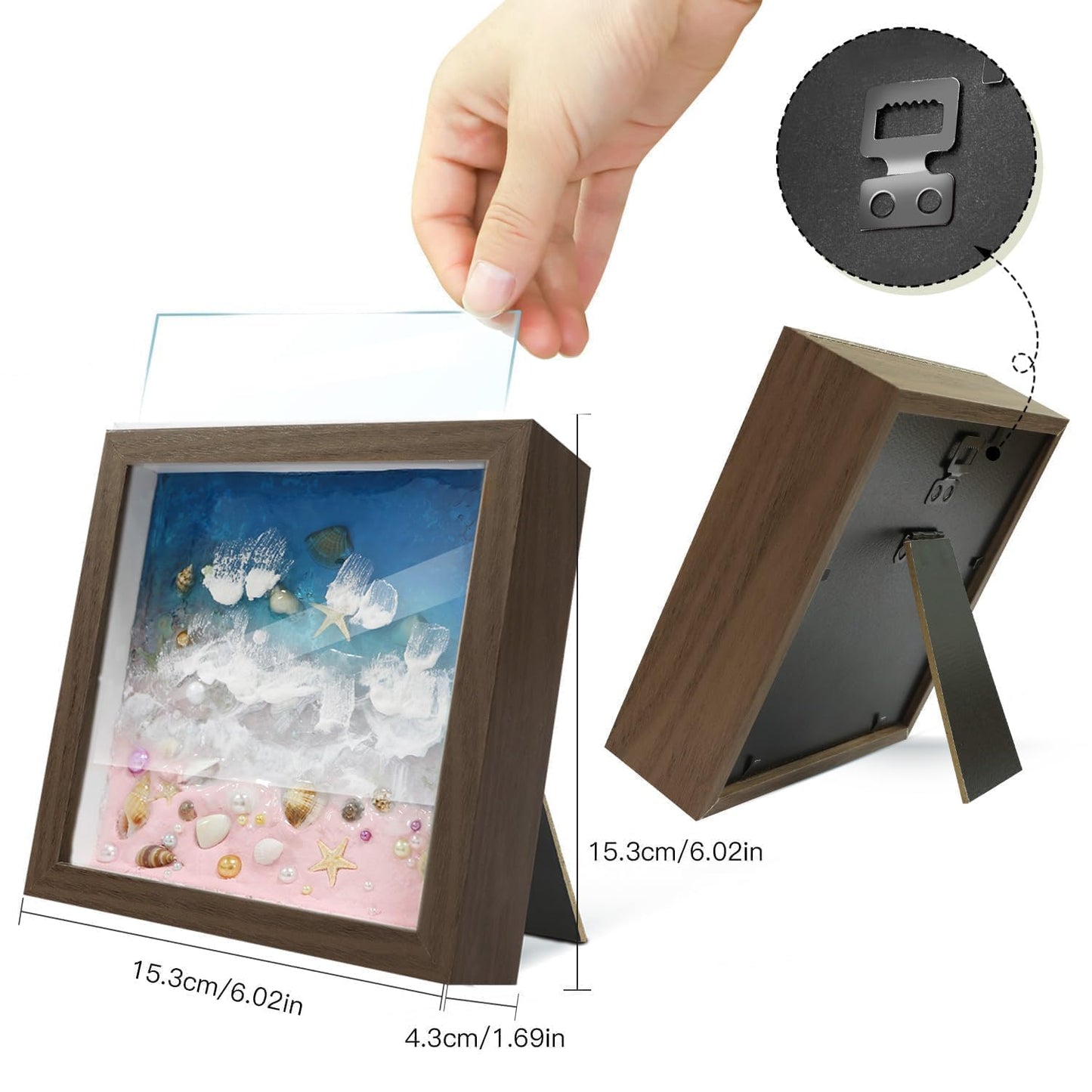 iland Craft Kits for Adults DIY UV Resin Kit Beach Themed Crafting Ocean Resin Art Creative Adult Crafts for Women Resin Art for Beginers Crafty Gifts for Women Teen Girls Mothers Day Birthday Gifts