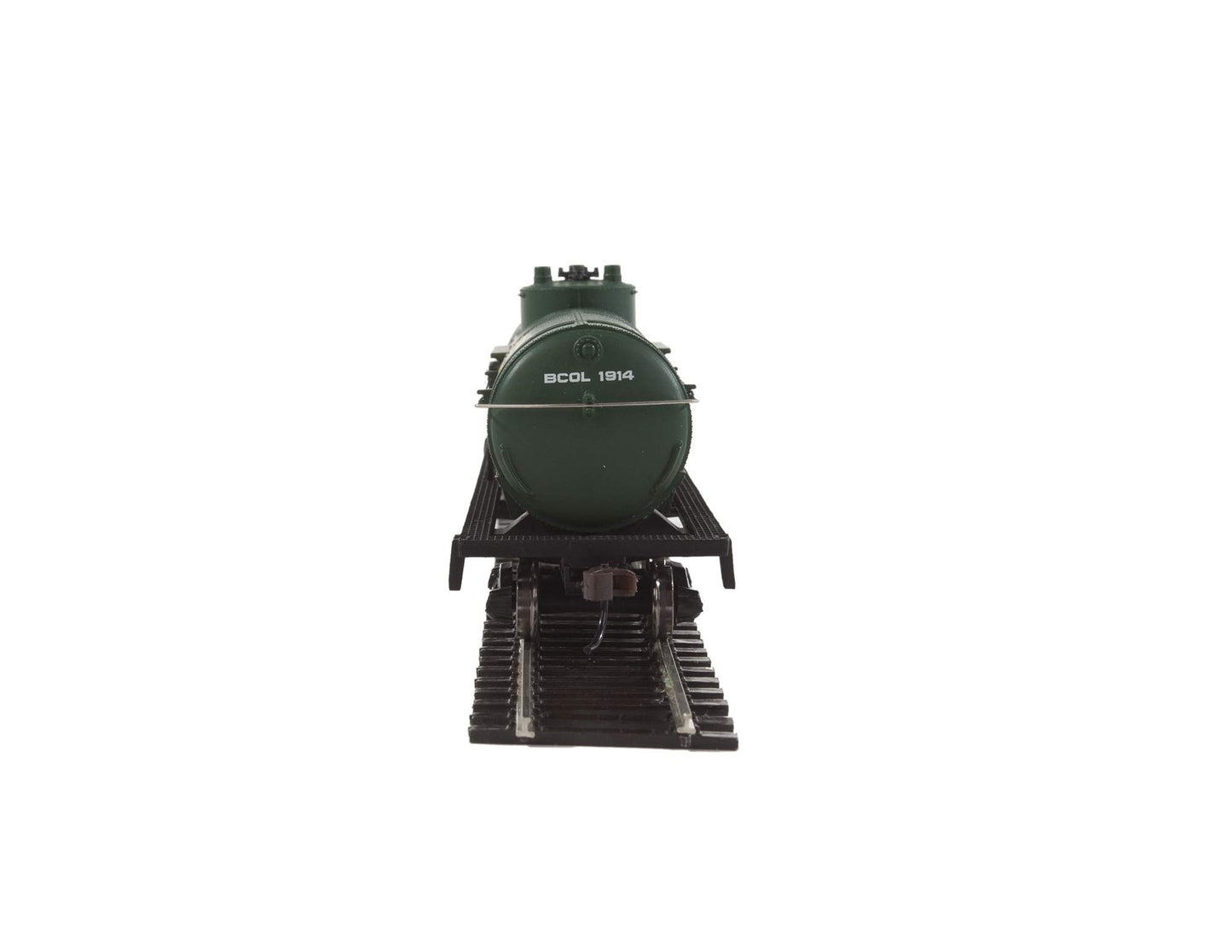 Walthers Trainline Tank Car-Ready to Run-British Columbia Railway (Green, Yellow, White; Dogwood Logo) 931-1441 HO Scale Model Railroad - Freight Model