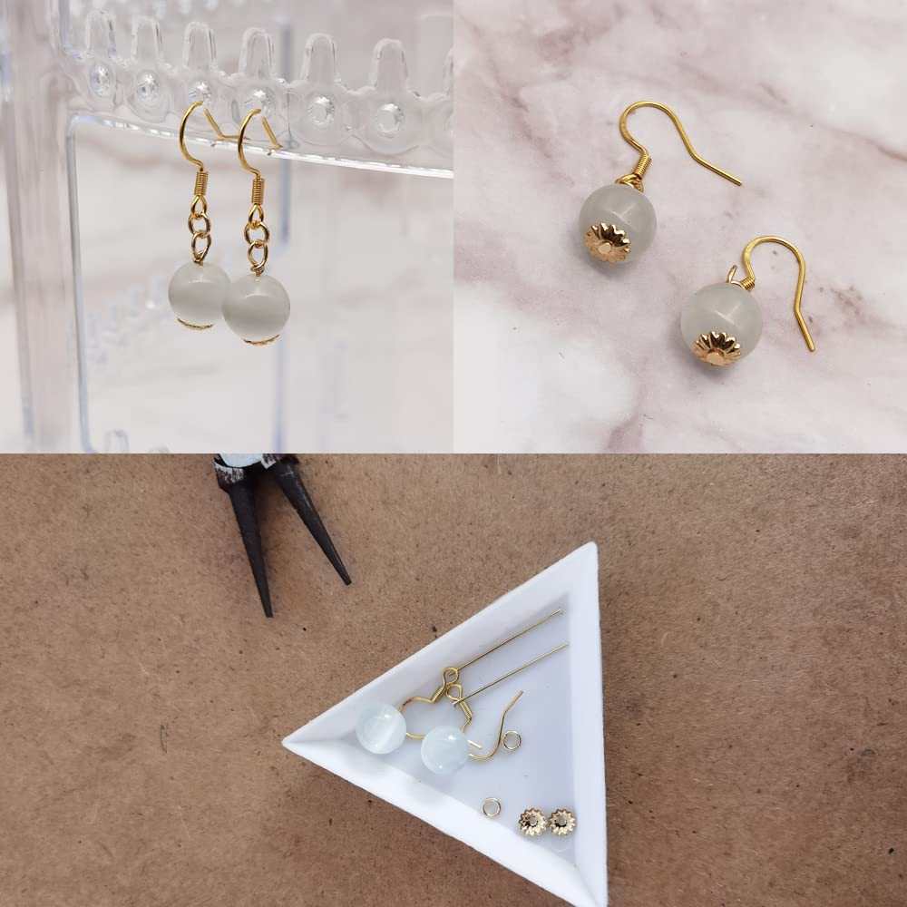 INSPIRELLE 120pcs Bead Caps Gold Plated Long-Lasting Metal Filigree Flower Cup Shape Bead for Jewelry Bracelet Necklace Making
