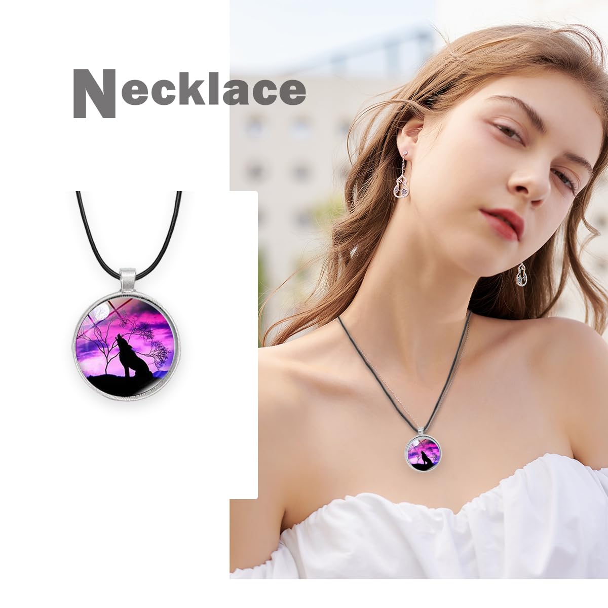 J6QIHANG Pendant Trays Set with Cabochon Glass, Round Pendant Bezel Blank Trays, Bracelet Bangles Earrings Hooks Blanks for DIY Photo Cameo Jewelry Crfats Making
