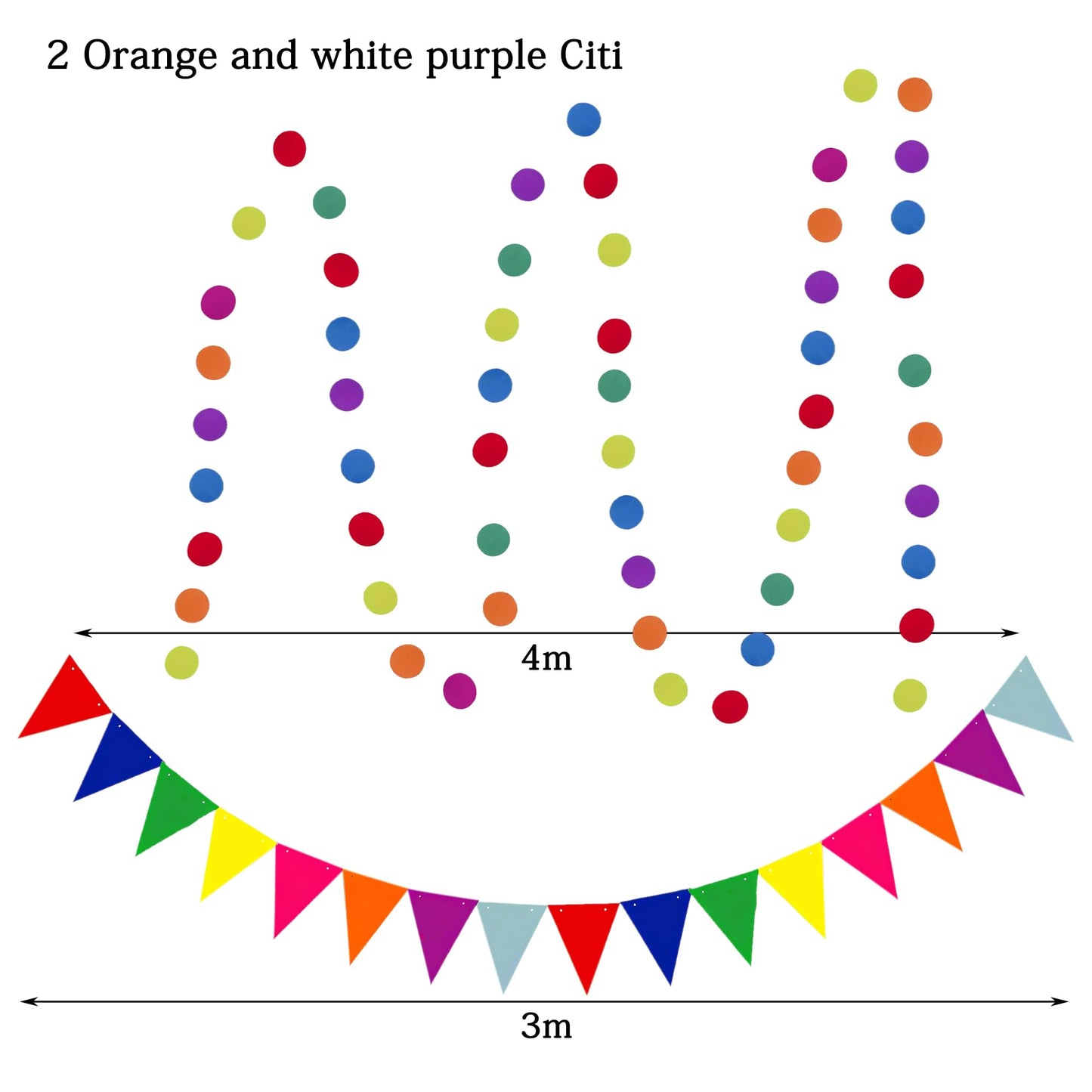 Naimo Hanging Party Decorations Set Paper Flower Pom Poms Banner Flag Dots Garland Paper Fan Wall Decor for Brithday Baby Shower Wedding Graduation