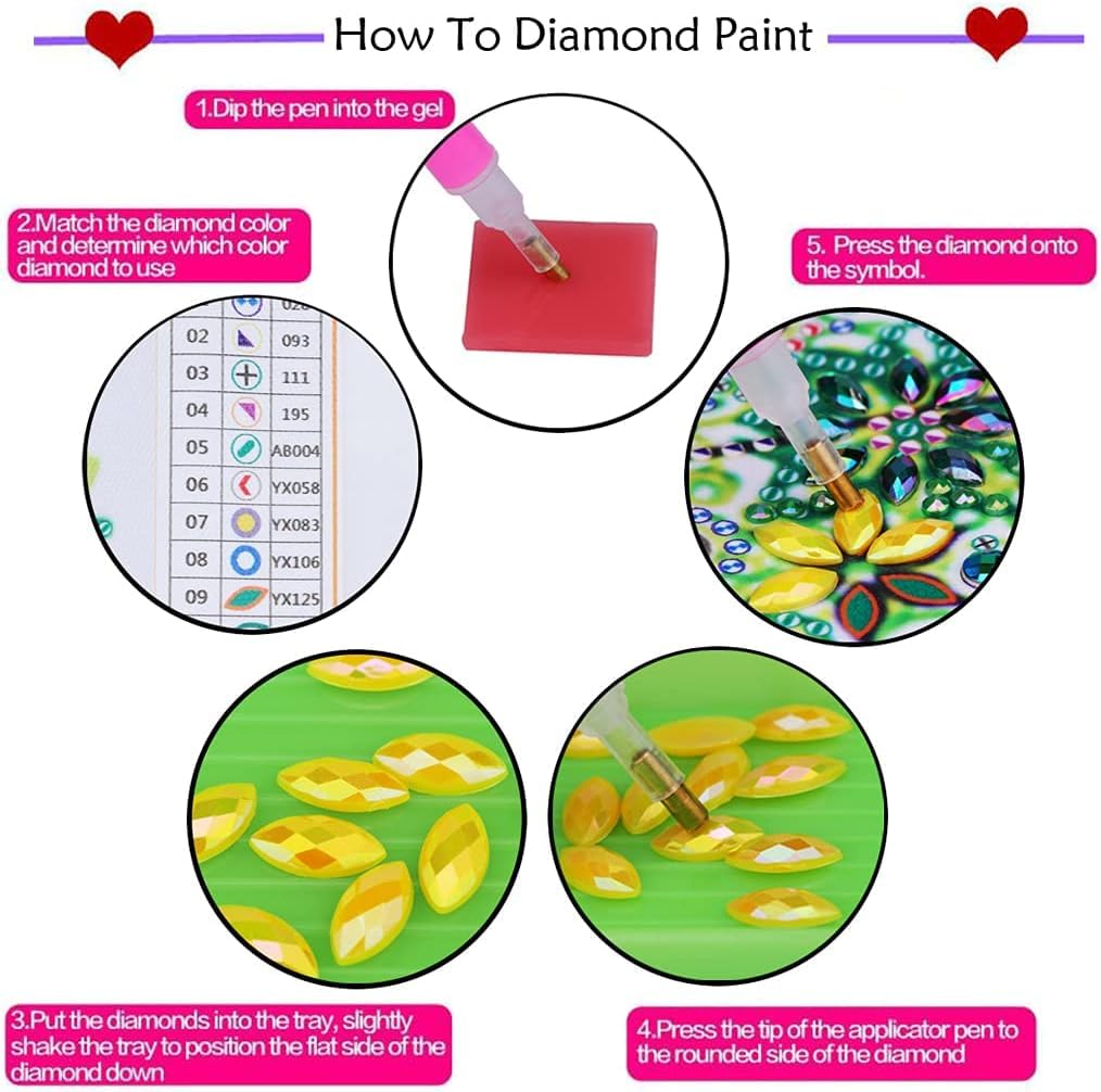 STGLCR DIY Welcome Wreath Acrylic Diamond Art Painting Kits Special Shaped Rhinestone Round Flower Bee Diamond Art Window Pendants Hanging Kits Mosaic Making Kits by Number Kits for Home Garden Wall