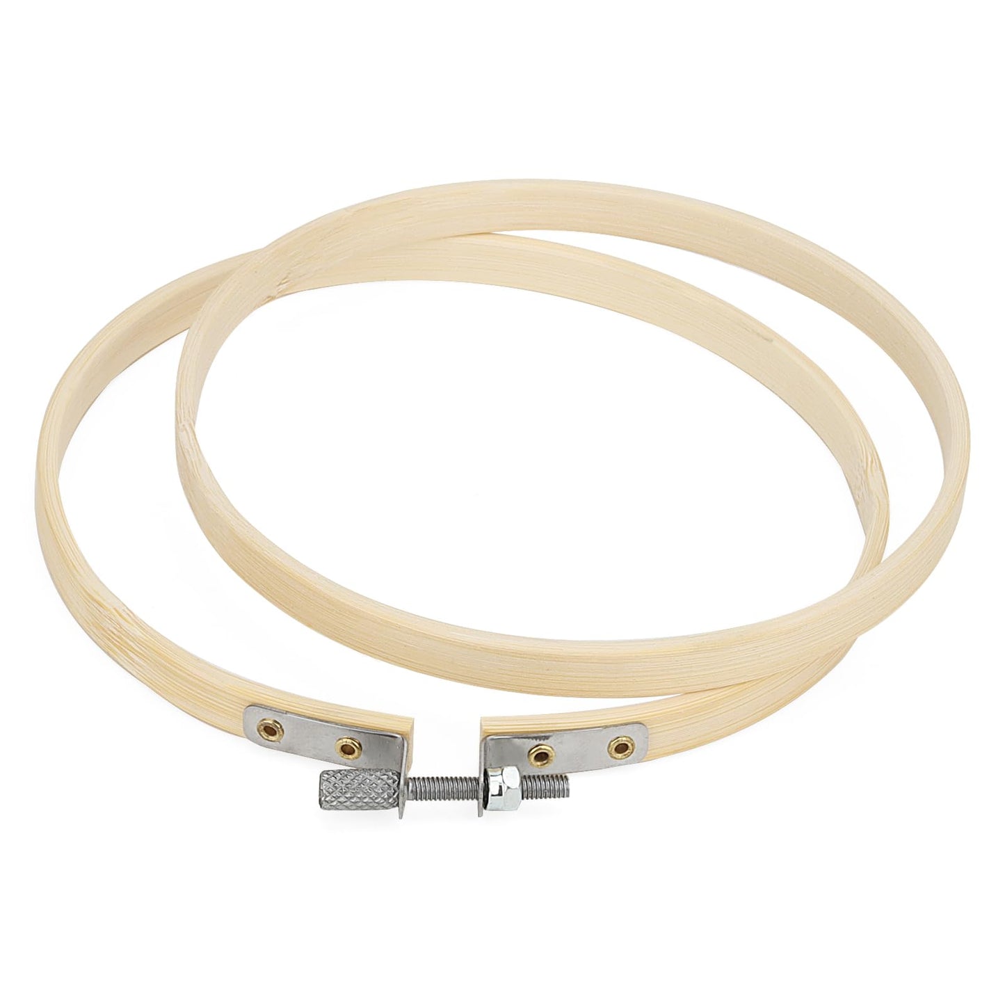 SENJEOK 30PCS 5 Inch Embroidery Hoops, Bamboo Cross Stitch Rings, Round Embroidery Circle Ring for DIY, Sewing