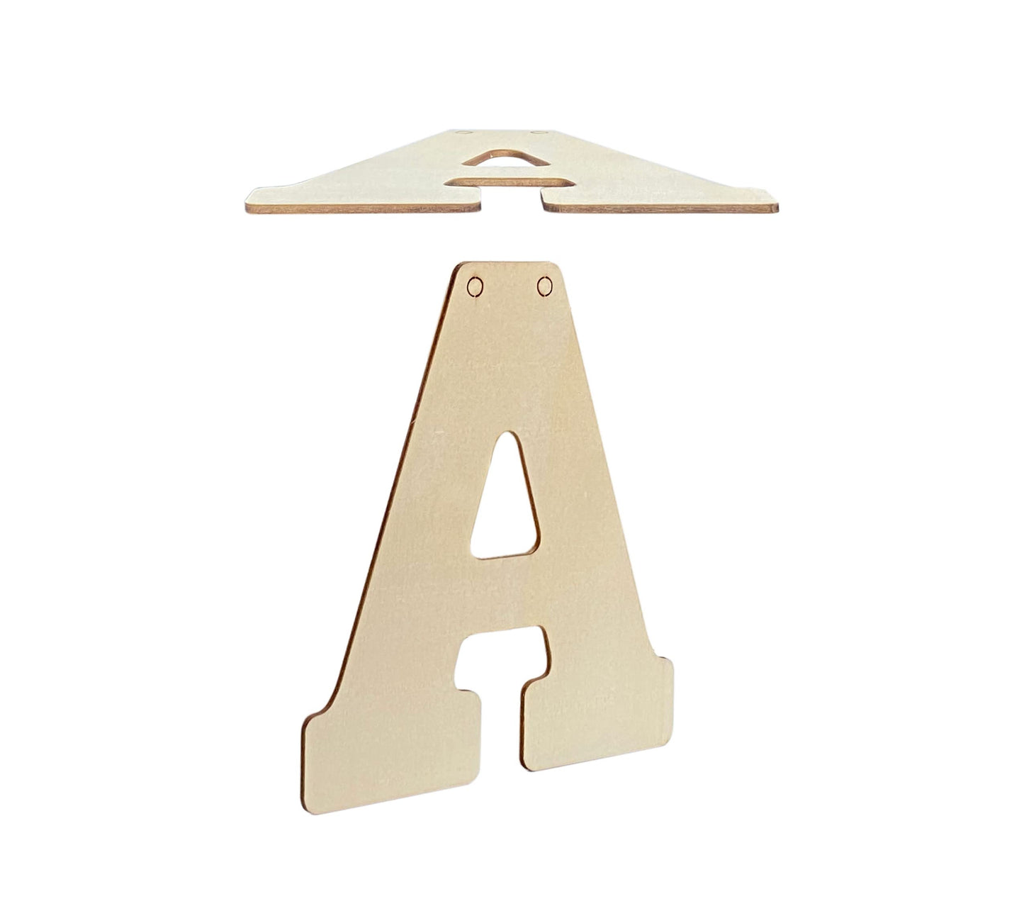 5 Inch 66 Pieces Wooden Letters Unfinished Wood Alphabet Letters for Crafts (2 Sets of A-Z with Extra Vowels)
