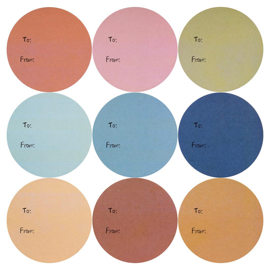XmhyTop 315Pcs Gift Tag Stickers to and from,9 Colors, 2.5 Inch (6.5CM) Self-Adhesive Round Labels for Birthday, Wedding, Christmas Presents, Party Favors & Best Regards Gift Wrapping