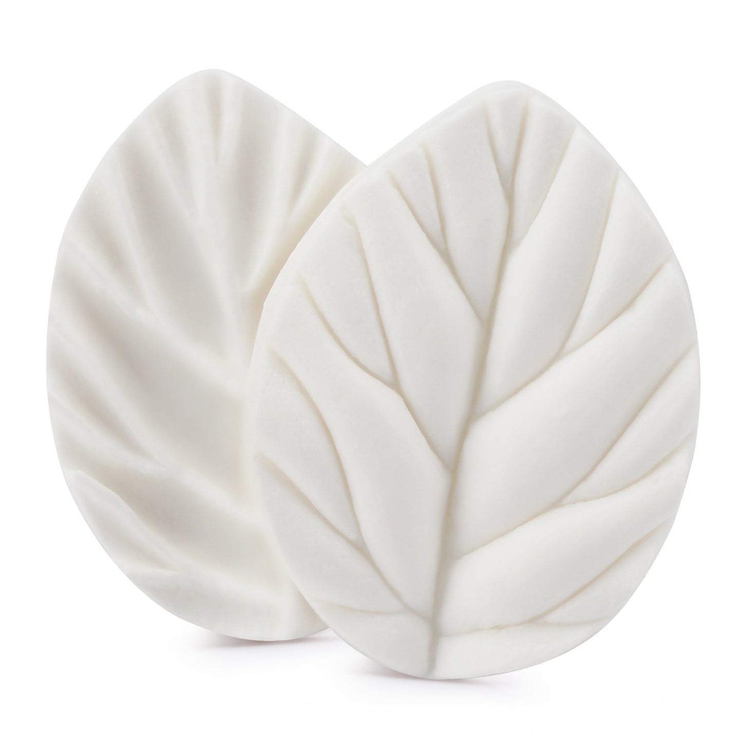 Beasea Silicone Leaf Fondant Mold, 6pcs Rose Leaf Cutter for Fondant Cake Decorations Styling Chocolate Sugar Cookie Cutter Set Silicone Mould