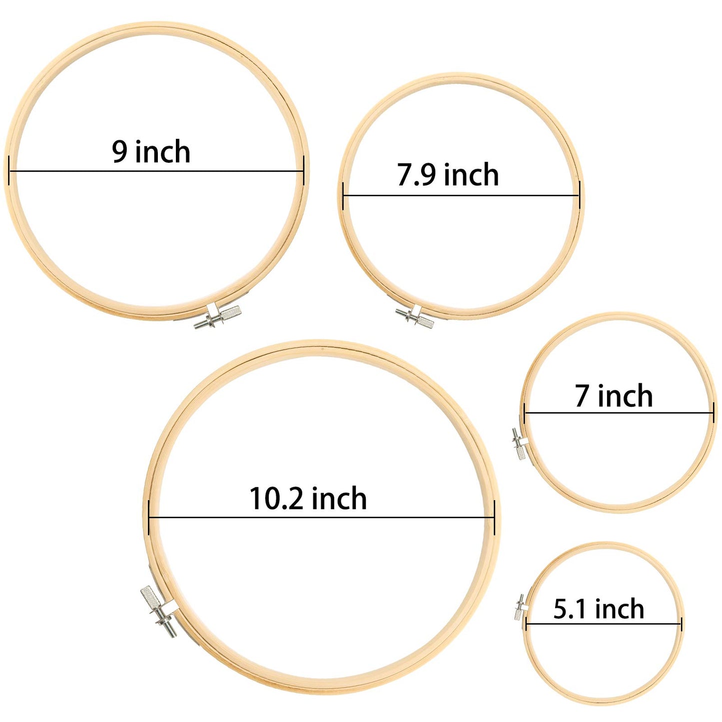 Similane Embroidery Kit 215 Pcs,100 Colors Threads,5 Pcs Embroidery Hoops,3 Pcs Aida Cloth,40 Sewing Pins,Cross Stitch Tools and Embroidery Starter Kit for Adults Beginners