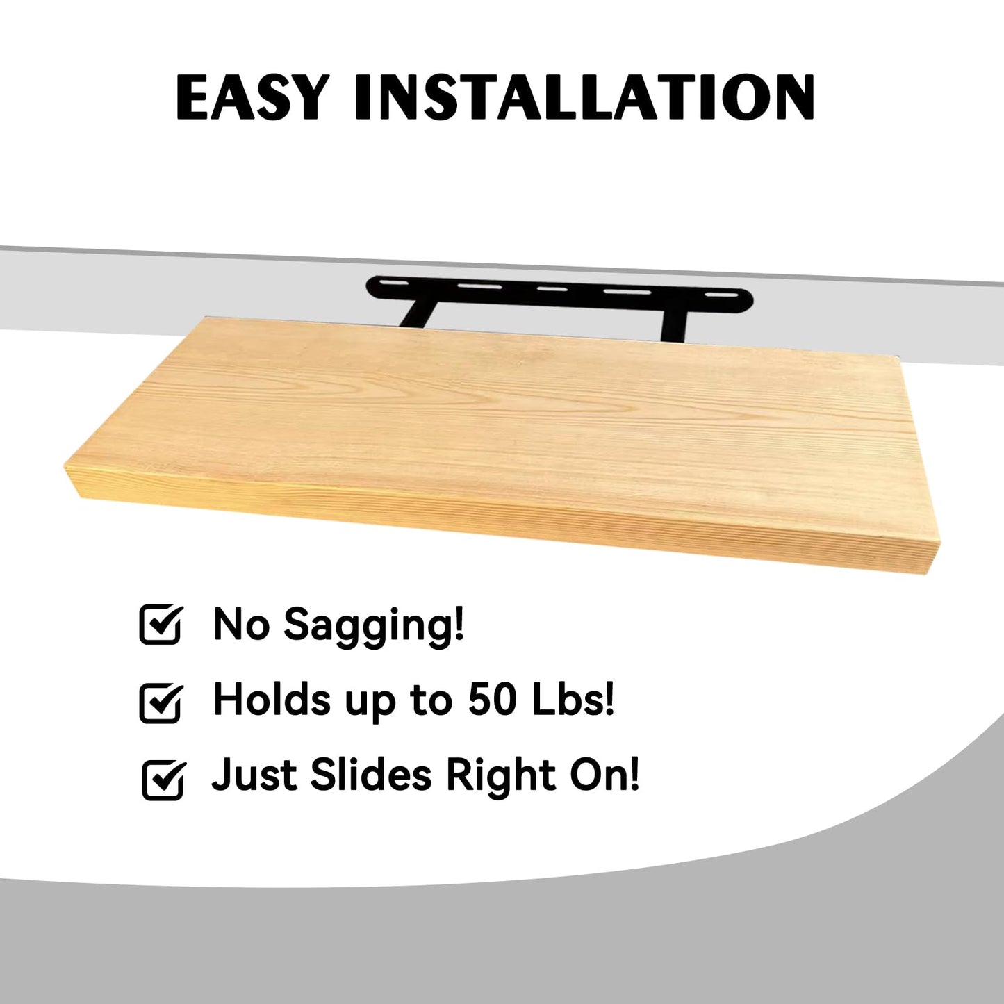 BGMG Wood Floating Shelves 16 inch, Wide Rustic Wooden Wall Shelves for Bathroom Living Room Bedroom Kitchen Farmhouse Set of 2-16x 6.7 x1.25 inch- DIY-Unfinished