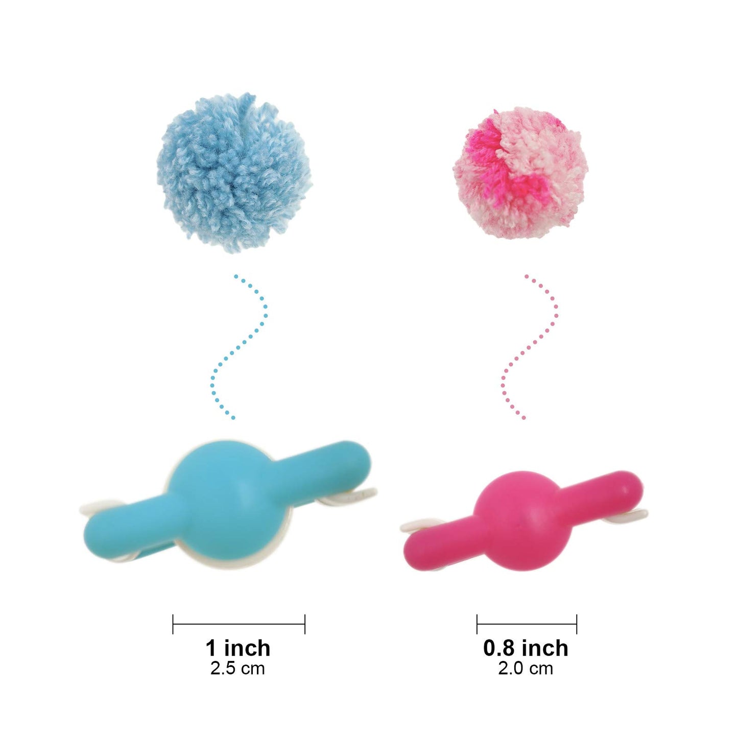 Hand U Journey Pom-Pom Maker 6 Sizes Pompom Maker Tool Set for Fluff Ball Weave DIY Wool Yarn Knitting Craft Project for