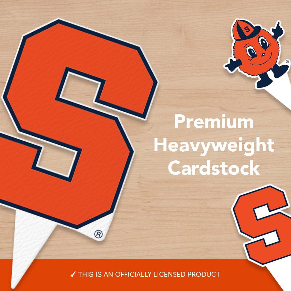 Desert Cactus Syracuse University Cupcake Topper and Cake Toppers Set - Syracuse Orange 25 Pcs Food Party Supplies, Tablecloth Decorations, Graduation and Game Day