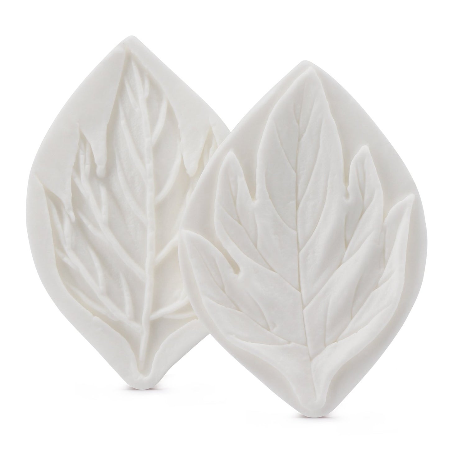 Beasea Silicone Leaf Fondant Mold, 6pcs Rose Leaf Cutter for Fondant Cake Decorations Styling Chocolate Sugar Cookie Cutter Set Silicone Mould