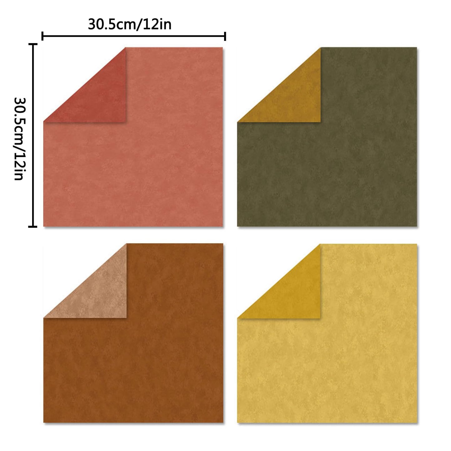 Scrapbook Paper 12x12 Brown, 24 Sheets/24 Designs Double-Sided Bohemian Patterned Craft Paper, Boho Tone Decorative Paper for Junk Journals Greeting Cards Photo Album Decoration (Boho Tone, 12x12 in)