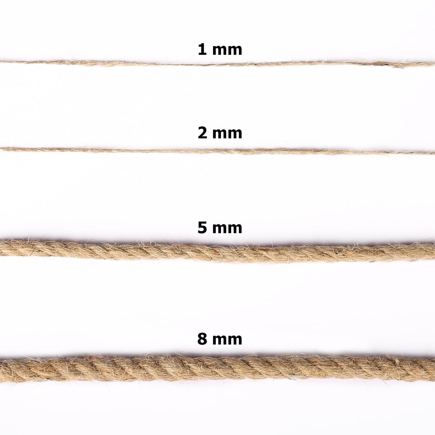 984 Feet Jute Twine String 2mm Handmade Natural Thin Twine for Crafts Gardening Garden Plant Gift Wrapping Art Decoration Packing Material Christmas Long Twine (3 ply)