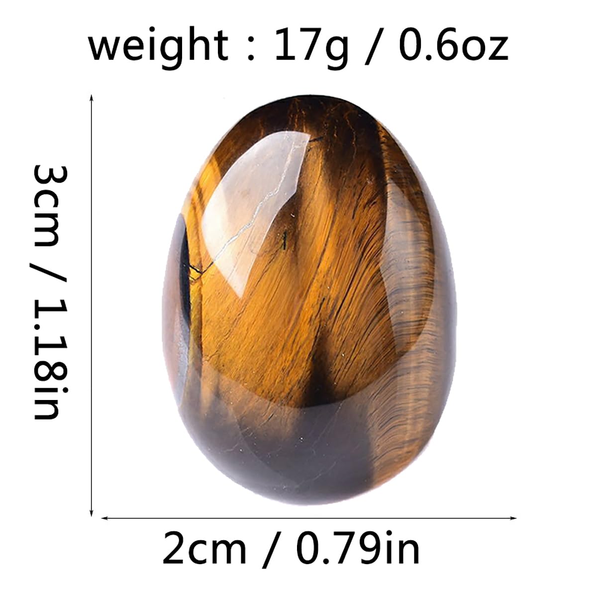 14 Pieces 1.18inchs Crystal Stones Eggs Statue Ornament Rock Crystals Polished Mineral Rock Egg Carving Crafts Stones Crystal Gifts for Meditation Reiki Healing Balancing Home Decor (Egg 14pcs Set)