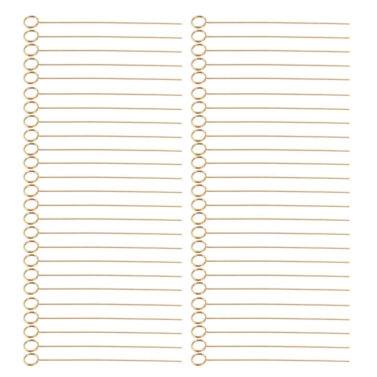 50Pcs Gold Metal Wire Card Holder, 6in Photo Memo Clips, Reusable Floral Picks Clips for Wedding Party Birthday Cake, Place Card Holder for Flower Arrangement (Round)