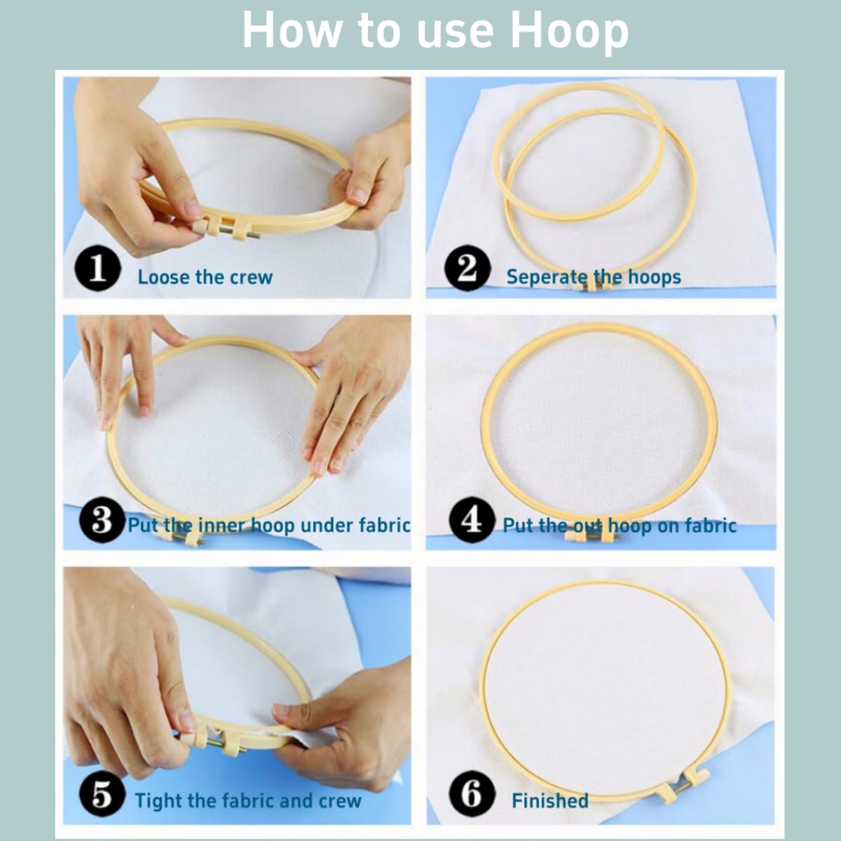 DIY Punch Needle Kits Pair of Red Cardinal Easy for Beginners Starter Set with Hoop Needlepoint Embroidery Craft Hobby and Home Decor 20x20cm