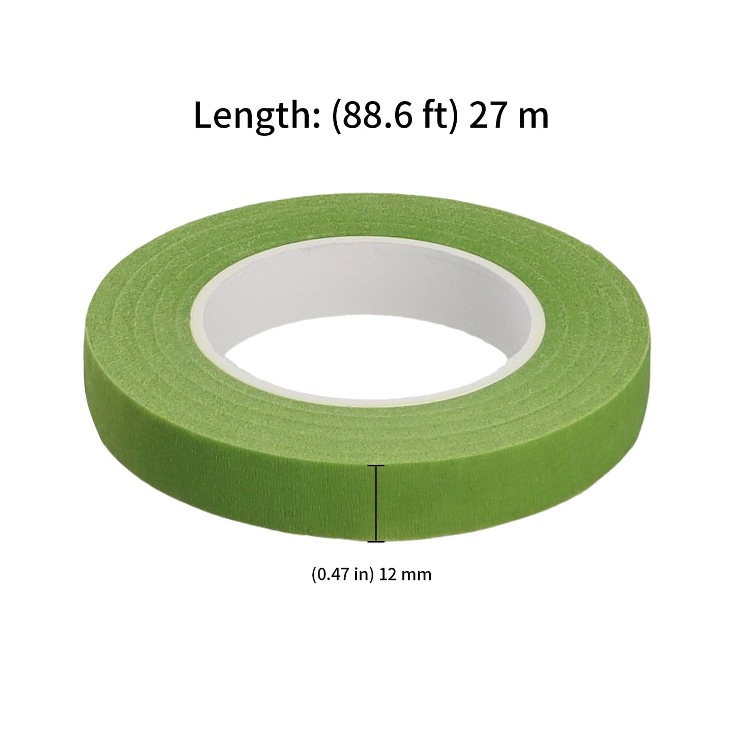 KEILEOHO 50 Rolls 1/2 Inch 29.5 Yard Floral Tape, Florist Tape for Floral Bouquet, Flower Stem Tape, Green Floral Tape for Wedding Bouquet Floral Arranging and DIY Crafts