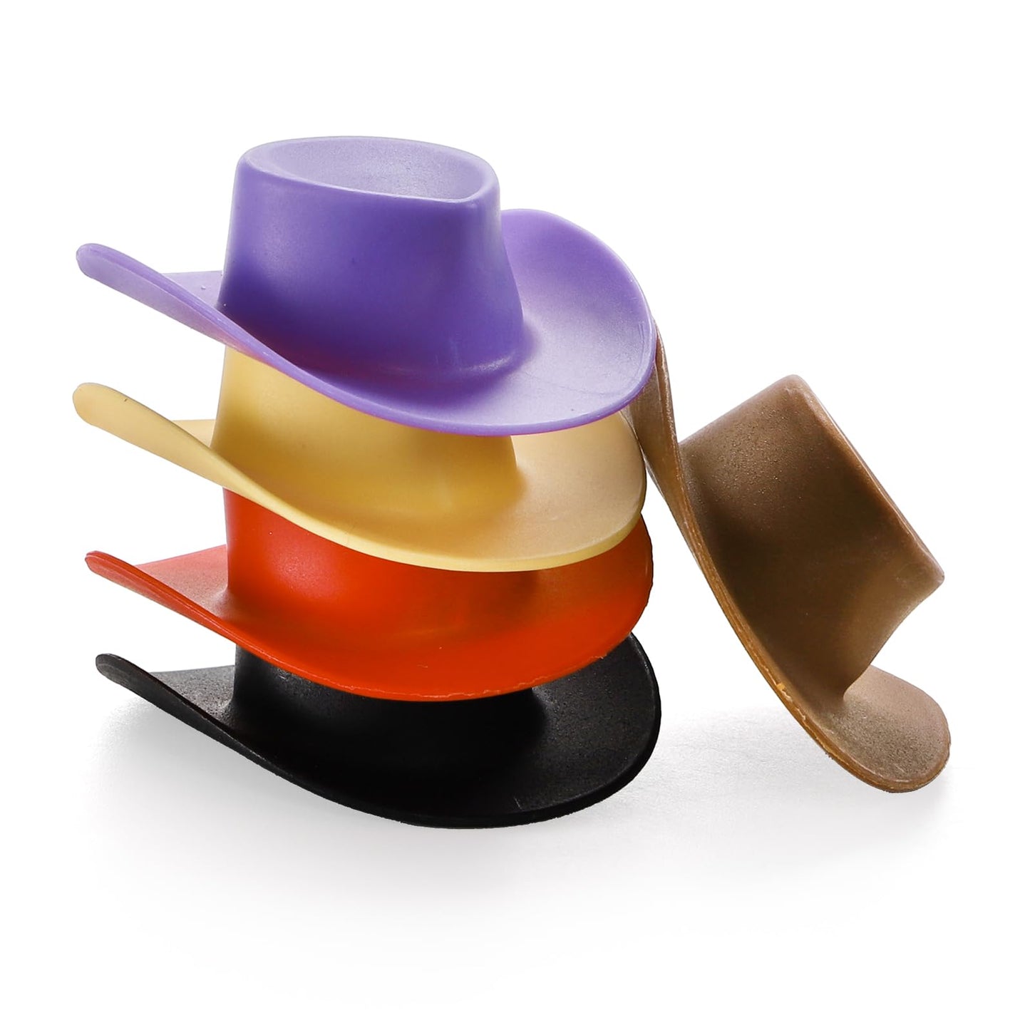 Cididu 200 Pcs Mini Cowboy Hats, Tiny Cowboy Hat for Crafts, 2 Inch Plastic Miniature Western Cowboy Cowgirl Hat, Small Party Hats for Doll Pet Cake Cupcake Bottle Decor Outdoor Party